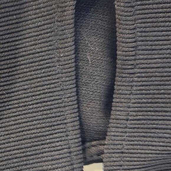 Black Form Fitting Monteau Dress - Size L - Picture 6 of 7